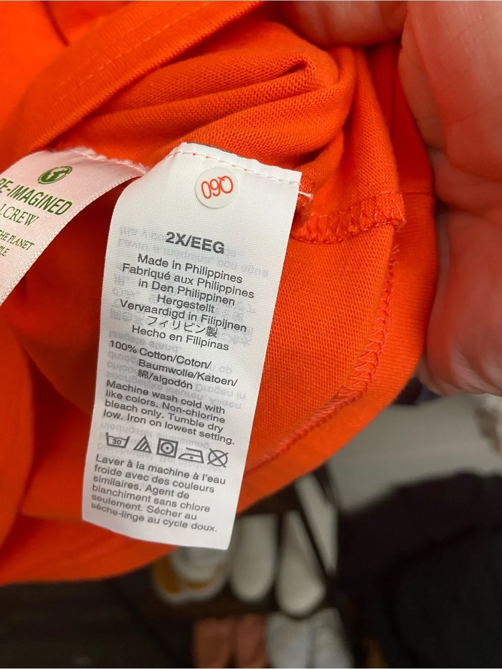 J. Crew Bold Orange Crewneck Top